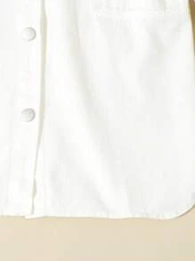 Girls' Casual Denim Dress - Beige - View 5