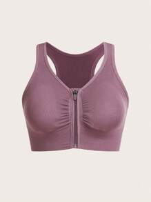 1pc Wireless Seamless Front Closure Bra For Women - Multicolor - View 14
