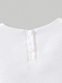 Colorblock Ribbon & Bow Decor Cute Parent-Child Sleeveless Dress For Young Girls, Summer - White - View 6