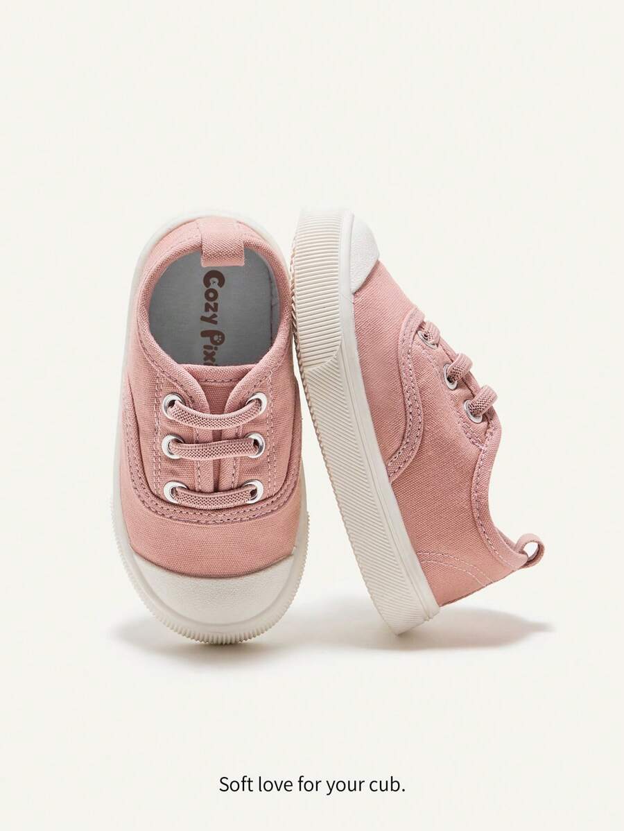 Cozy Pixies Cô gái Màu hồng Giày lười tranh sơn dầu Bằng phẳng Giày thể thao Với Đàn hồi Ban nhạc , Đúng mốt Thiết kế Và Thoải mái Đối với Mặc hàng ngày Và Thể thao - Hồng - Xem 1