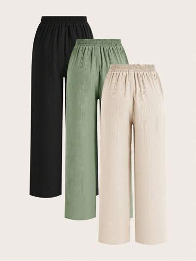 Poéselle 夏季系带前斜口袋裤宽松休闲棉麻多件套裤子休闲舒适透气适合日常通勤度假穿着