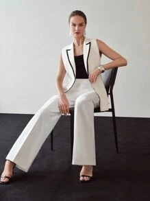 MOTF PREMIUM SOLID SEAM FRONT SLANT POCKET PANTS