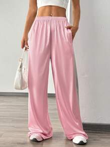 StreetHx Women Y2K Contrast Color Casual Straight Pants Fall Cloth For Women - Multicolor - View 6