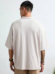 Manfinity VCAY Polo a maniche corte da uomo casual in maglia, vestibilità morbida, tinta unita