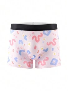 3pcs/Pack Men's Random Print Boxer Briefs - Multicolor - View 7