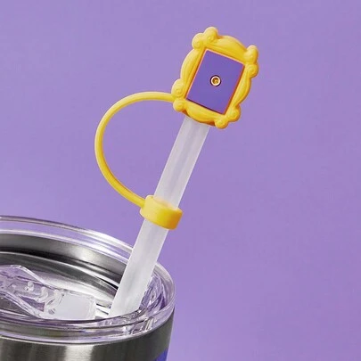 FRIENDS X SHEIN Individual Pack Silicone Straw Cover For Photo Frame (Straw Not Included),Gifts