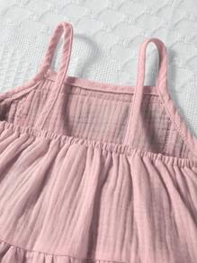 Set van 2 hemdjes en denim shorts voor babymeisjes