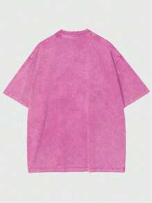 Vincenttrinidadart ROMWE MEN Męska koszulka z krótkim rękawem w stylu vintage, sprana, w stylu ulicznym