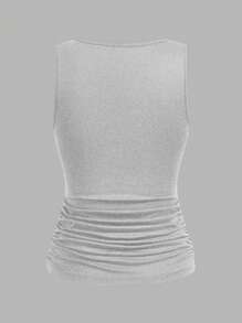 SHEIN LUNE Bộ 3 áo tank top nữ màu trơn, kiểu dáng giản dị, ôm sát cơ thể, hoàn hảo cho mùa hè. - Nhiều màu - Xem 10