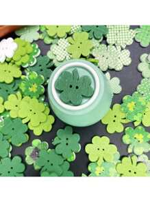 Retro Button Wooden DIY Crafts Wooden Leaf Shaped Button Accessories - Color Mixing - View 4