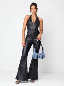SHEIN SXY TÚI ĐEO VAI NỮ, TÚI HOBO, Thời trang, Cá nhân hóa, Đơn giản, Đa năng, Đường phố, Hiệu ứng denim, Nối, - Màu xanh lam - Xem 8