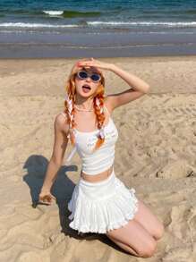 SHEIN LUNE 夏季字母圖形背心上衣