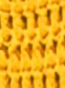 BamGleam 女士纯色简约日常针织连体裤和镂空裙套装 - 黃色 - 查看 7