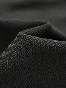 SHEIN Tween Girls' Athletic Shorts With Letter Pattern - Black - View 2