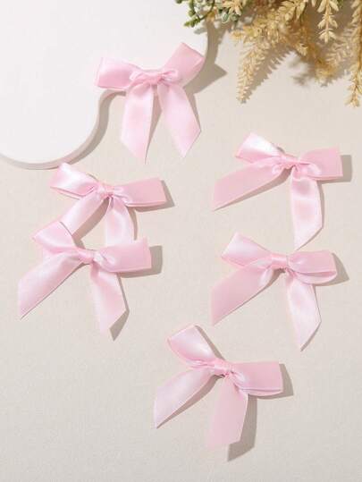 Kawaii 6pcs/Set Bowknot Alligator Hair Clips For Women, Suitable For Daily, Work, Travel, Dating And Party, All Seasons Claw Clips Hair Claws Hair Barrettes