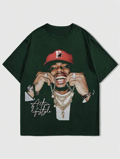 Tシャツ・カットソー SELF PORTRAIT FW25 Shirts (PF25 016T G GREEN) girlmoss, bright green ink on forest green unisex shirt