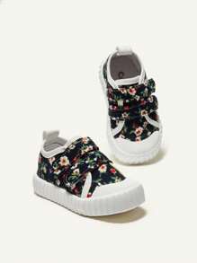 Cozy Pixies 女孩時尚花卉圖案優雅,可愛,舒服的,休閒運動鞋(隨機圖案) - 彩色 - 查看 2