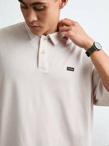 Manfinity VCAY Polo a maniche corte da uomo casual in maglia, vestibilità morbida, tinta unita