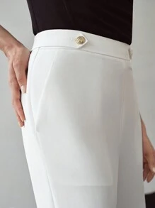 MOTF PREMIUM SOLID SEAM FRONT SLANT POCKET PANTS