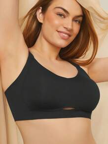 LUVLETTE Dream Curve 2ndSkin Wireless Seamless Cutout Bra - Black - View 7