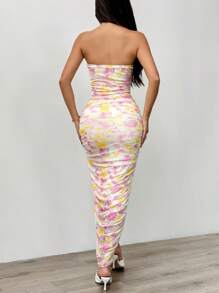 Chiquease Váy quây xếp li in hoa - Nhiều màu - Xem 2