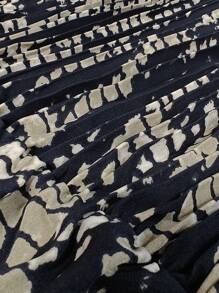 SHEIN Clasi Vestido de verano sin mangas con tirantes espaguetis con estampado completo