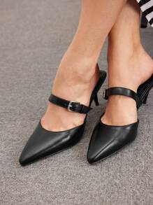 CUCCOO BIZCHIC Women's High Heel Shoes Suitable For Daily Wear Elegant Basics Business Casual Business Chic Halloween - Black - View 5