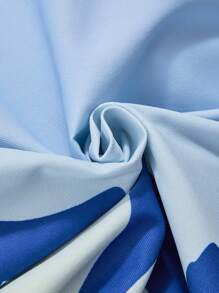 Teenage Boys' Spring And Summer Thin Gradient Casual Shirt With English Slogan - Multicolor - View 8