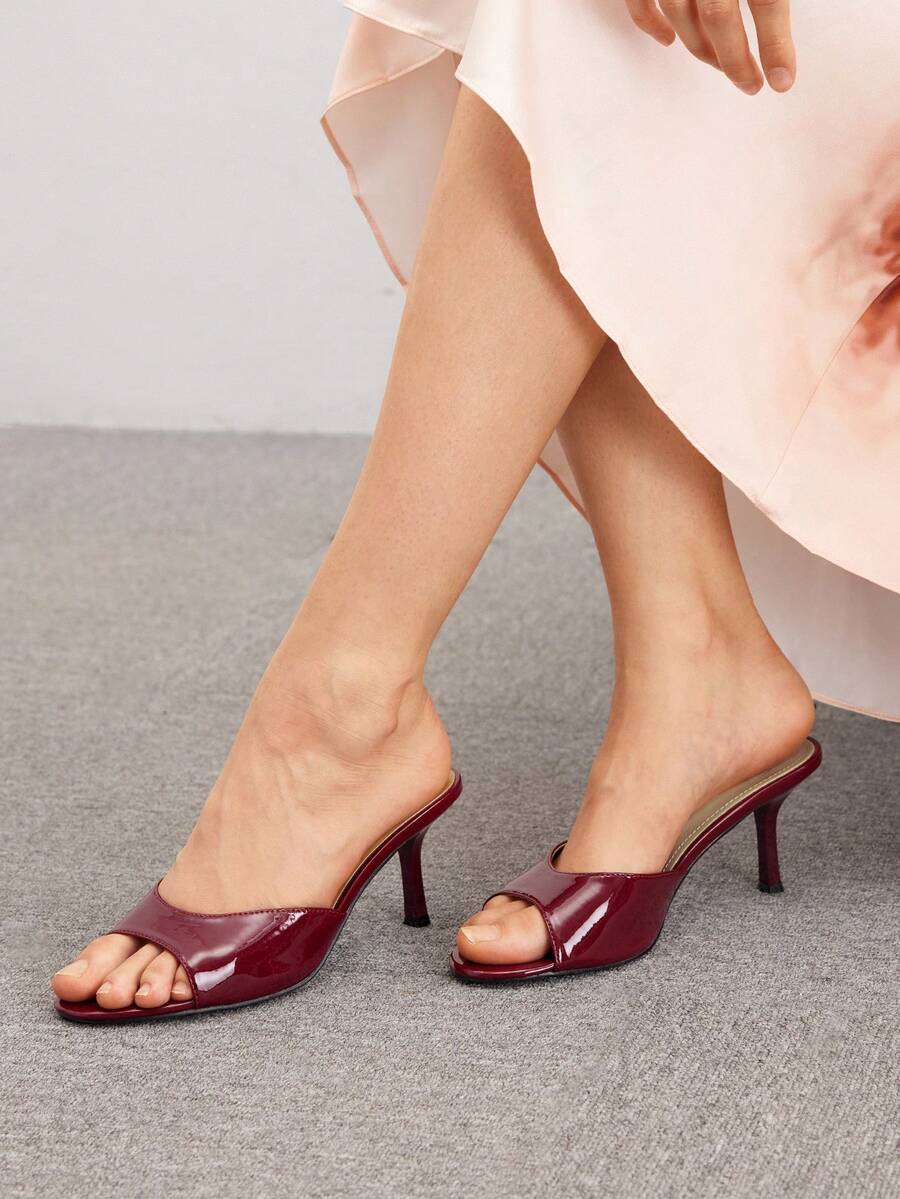 Sandalias tacon Burdeos