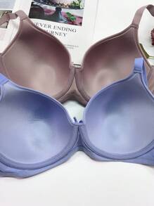 Snug Zone 2 件大码蕾丝性感聚拢文胸钢圈文胸女士内衣 - 彩色 - 查看 2