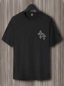 Manfinity LEGND Men Cross Print Tee