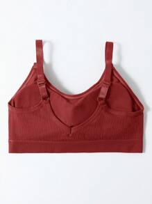 Teen Girls' Solid Color Basic Casual Sports Bra Set (Multiple Pieces)
