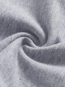 SHEIN Girlism 青少年女孩宽松休闲舒适中腰喇叭运动裤