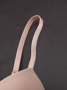 Snug Zone 5قطع صدريات يومية بسيطة ذات لون واحد بحمالات رفيعة وظهر مكشوف للنساء مع سلك