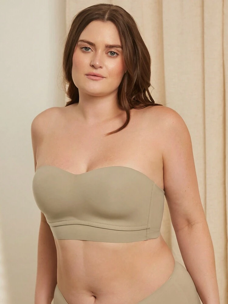 Dream Curve Support +Wireless Longline Strapless Lingerie As Outerwear Half Lingerie As Outerwear Basic Bra Tube Top