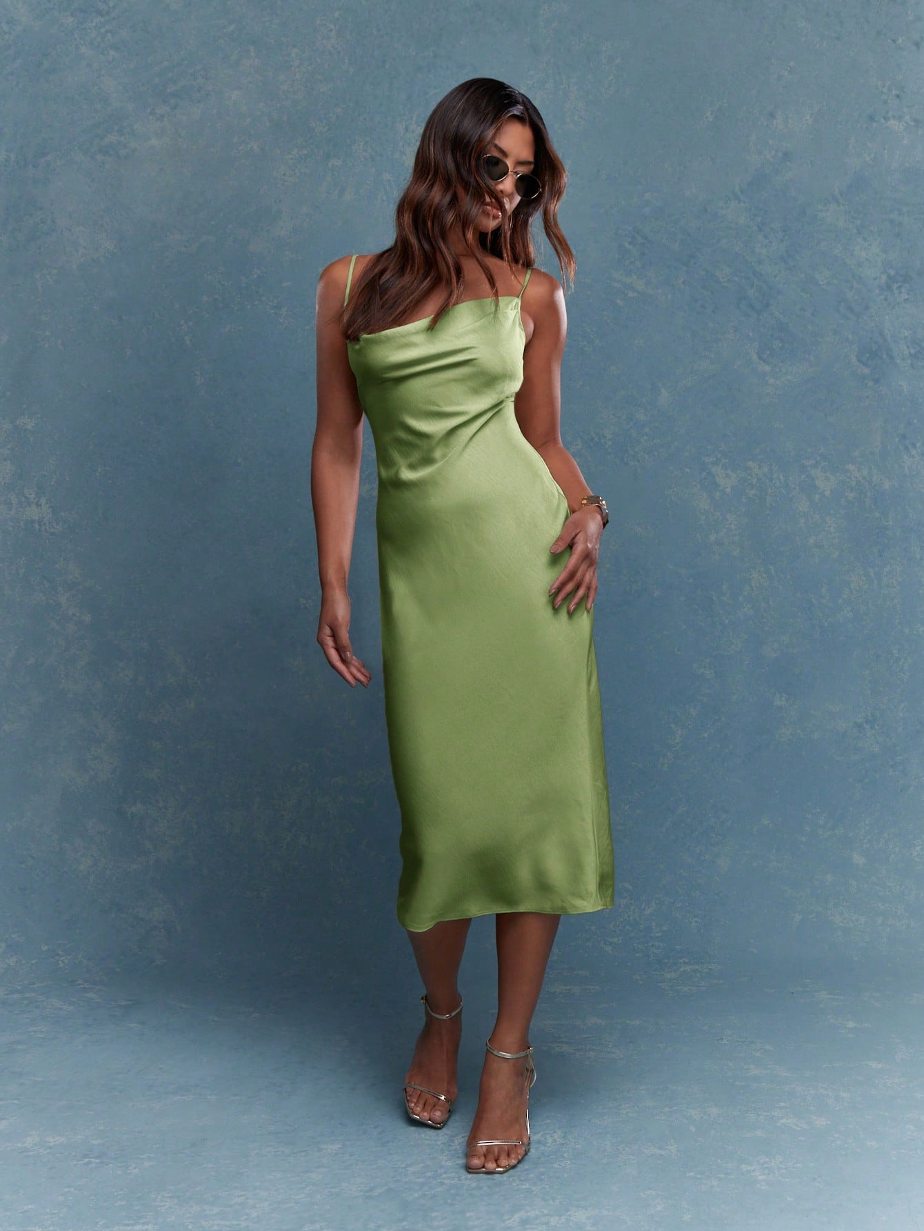 trader joe's green goddess salad dressing nutrition Idalia Lace Insert Cami Midi Dress | Disturbia main image 1