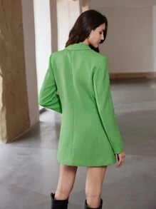Aveloria Modichic Elegante y premium chaqueta blazer de corte amplio y largo con puño dividido