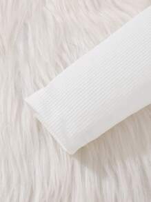 SHEIN 3 件装女宝宝蓬松加厚保暖背心，基本款休闲可爱服装 - 彩色 - 查看 5