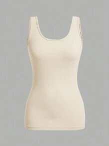 SHEIN Essnce 3pcs Women's Casual Solid Color Versatile Camisole, Suitable For Summer Back To School - Multicolor - View 3