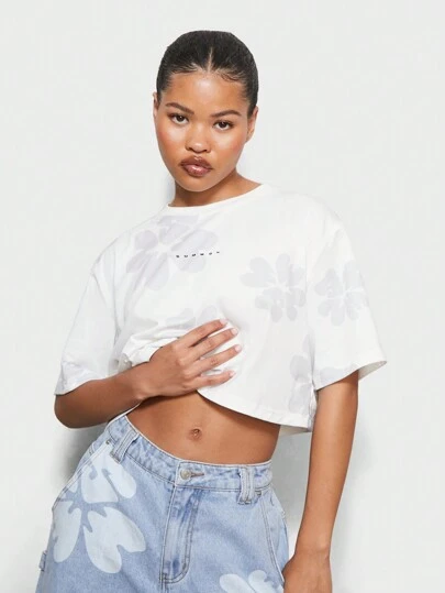 [ ] Cut-out Rip Crop T-shirt ★大人気★ 206140487-1-white?$n_750w$&wid