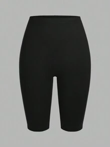 SHEIN EZwear 3 件套女士休闲针织紧身短打底裤，夏季 - 彩色 - 查看 5