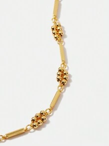 MOTF PREMIUM 18K 镀金串珠链环手链 - 金黃色 - 查看 3