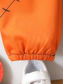 SHEIN Quần legging in hình khuôn mặt ma quái vui nhộn dành cho nữ trang phục dạo phố đơn giản, thoải mái Halloween mùa thu đông, thích hợp để mặc hàng ngày, dự tiệc, lễ hội - Nhiều màu - Xem 5