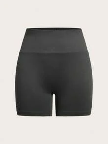 SHEIN EZwear 4件套休闲纯色针织修身短款打底裤，女士夏季款 - 彩色 - 查看 4