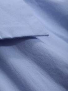 DAZY 女士纯色长袖翻领系带衬衫，秋装