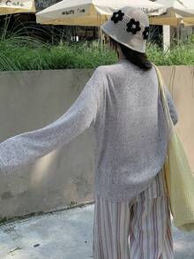 DAZY Áo yếm nơ nữ - Xám - Xem 5