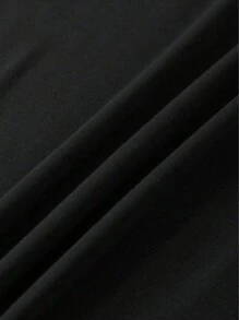 INAWLY 字母印花圆领 T 恤，女士休闲短袖上衣，春夏图案 T 恤女上衣 - 黑色 - 查看 4