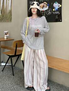 DAZY Áo yếm nơ nữ - Xám - Xem 2