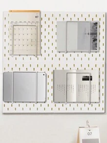 SHEIN Basic living 1 件多功能釘板配件字母夾掛鉤,用於在釘板上整理工具廚房用具,牆壁收納件,工藝品整理,裝飾品展示,（白色） - 白色 - 查看 7