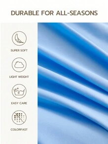 2 Stücke hellblaue superweiches, einfarbiges Kissenbezug, leichtgewichtig, mit Umschlagverschluss, einfarbig, Bettkissenbezug für Schlafzimmer, Studentenwohnheim, Bettwäsche